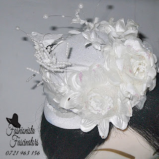 Buy white wedding fascinator mini hat Nairobi Kenya