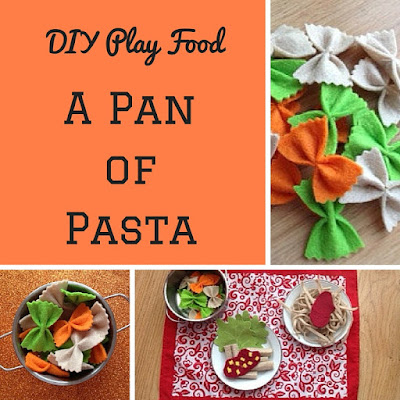 DIY play food: felt pasta