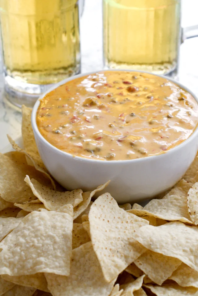 Cindee's Nacho Cheese Sausage Dip is the perfect slow cooker appetizer to serve at your next party!