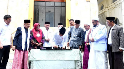 Presiden Jokowi Salat Jumat dan Resmikan Penataan Kawasan Masjid Ahmad Yani Kota Manado