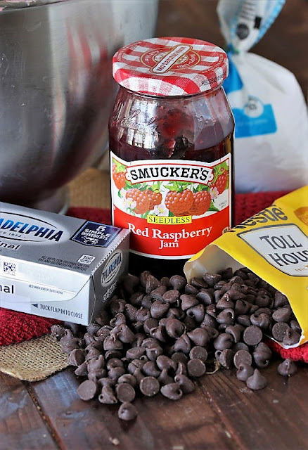 Ingredients to Make Raspberry Truffle Brownies Image