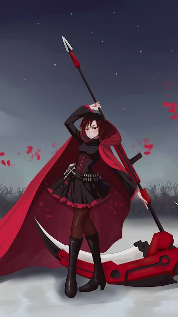 Rwby Anime, Ruby Rose, Vestido Vermelho