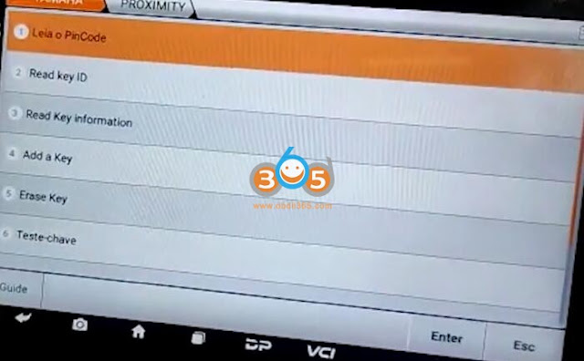 برنامه OBDSTAR MS80 Yamaha NMAX 160 All Keys Lost 5