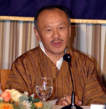 Lyonchen Jigmi Y. Thinley, Prime Minister, Bhutan