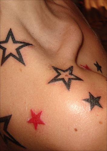 new star tattoos stars tattooes