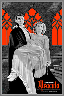 DRACULA. Cartel alternativo. Autor: Laurent Durieux. DRÁCULA. Dracula. 1931. Estados Unidos. Dirección: Tod Browning. Reparto: Bela Lugosi, Helen Chandler, David Manners, Dwight Frye, Edward Van Sloan, Herbert Bunston, Frances Dade, Joan Standing, Charles K. Gerrard, Carla Laemmle.