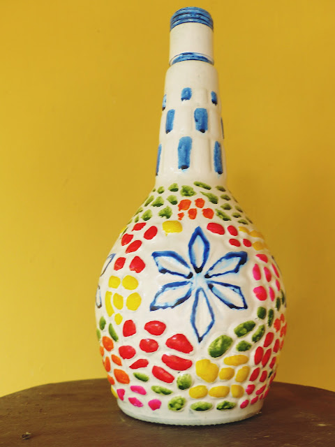 Handpainted Flower Vase.