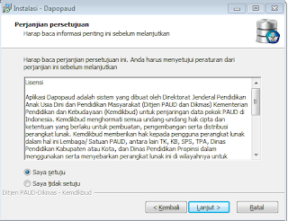 insatalasi dapodik paud 