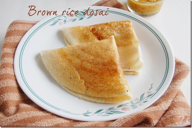 Brown rice dosai