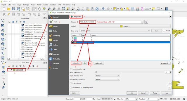 Cara Membuat Peta Style Kategori menggunakan QGIS