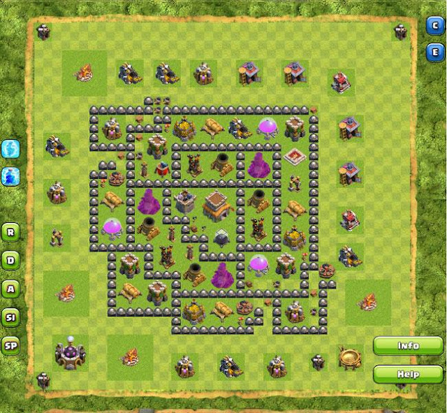 Base WAR Town Hall 6-10 Terbaik Di CLASH OF CLANS.