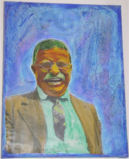 Teddy Roosevelt - Mixed Media Portrait