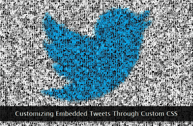 Twitter logo made with garbled words.