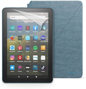 PROMO Buy Fire HD 8 tablet, 32 GB, Twilight Blue+ Amazon Fire HD 8 Cover Trendzcore 2020