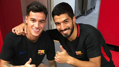 Suarez Sambut Bahagia Kehadiran Coutinho di Barcelona