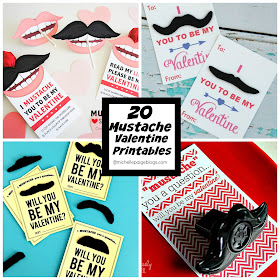 20 Printable Mustache Valentine Ideas @michellepaigeblogs.com