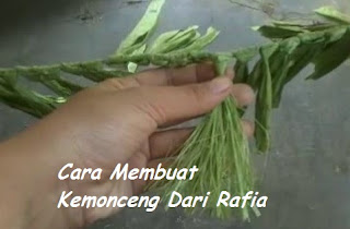 Cara Membuat Kemonceng Dari Rafia