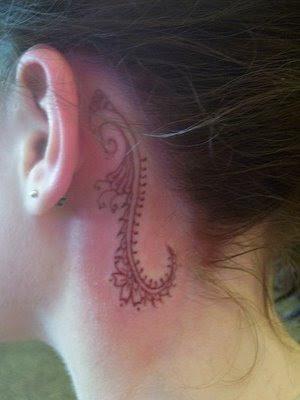 Tags star tattoos behind ear