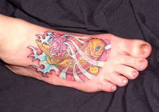 Foot Fish Girl Tattoos Designs