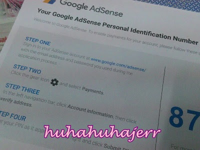 No. Pin Adsense Dah Dapat Tapi Blog Ni Takde Adsenss... Hurm!