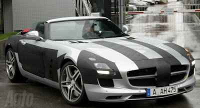 Mercedes SLS AMG Convertible  spy pics