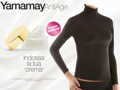 Yamamay Antiage camisetas con tratamiento de belleza