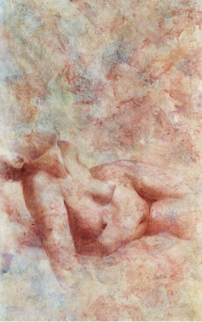 Reclining Torso  - Painting -  Rosemary Marchetta