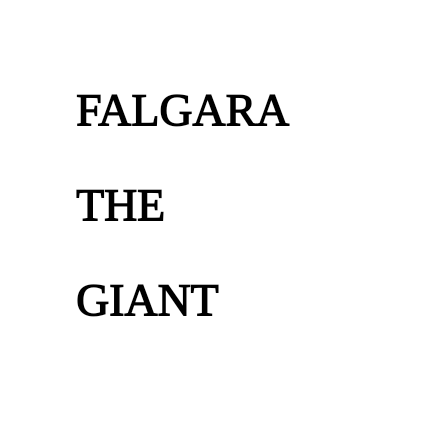 Title page for "Falgara the Giant" by Allen W. McLean
