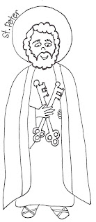 Download Look to Him and be Radiant: Saints Coloring Pages- Peter ...