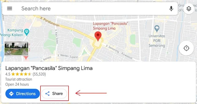 Membuat QR Code dari Google Maps 1