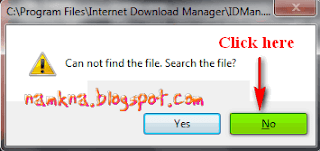 Khắc phục lỗi không tìm thấy file khi crack IDM