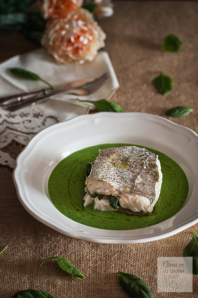 Merluza rellena con salsa verde Hnos. Torres