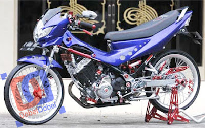 Modif Satria FU Drag Style