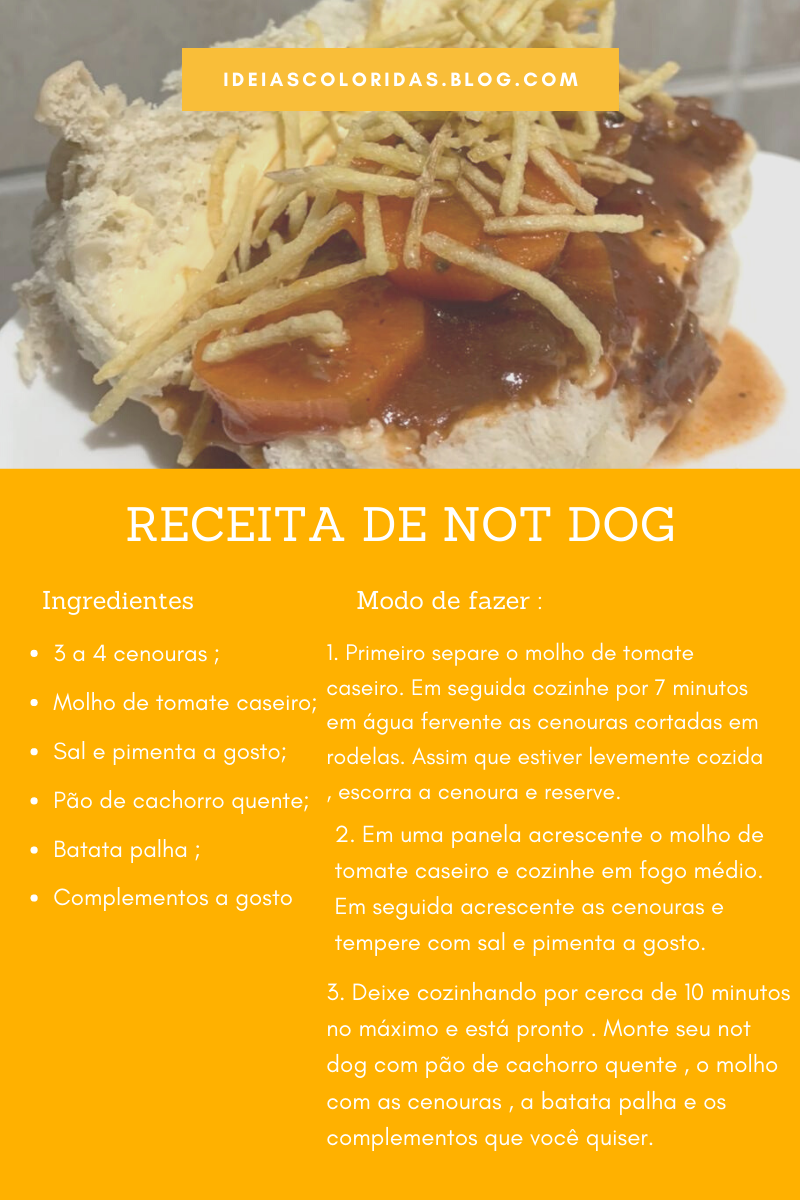 receita de Not dog