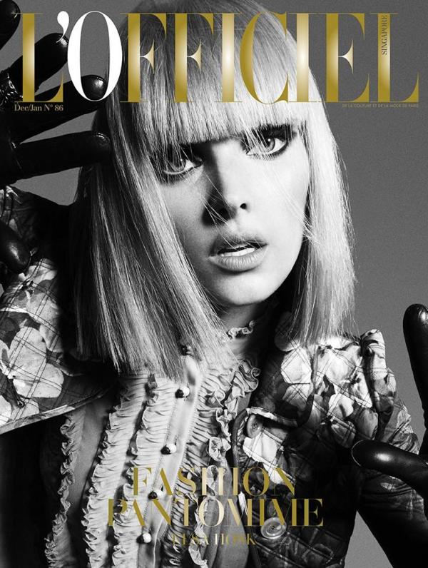 Elsa Hosk – L’Officiel Magazine Singapore December 2015 January 2016 cover