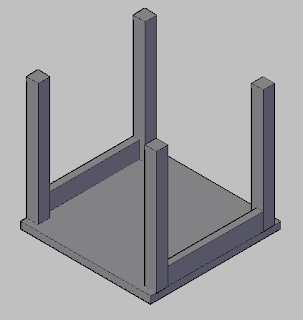 10 Hari belajar Autocad 3D - membuat side table