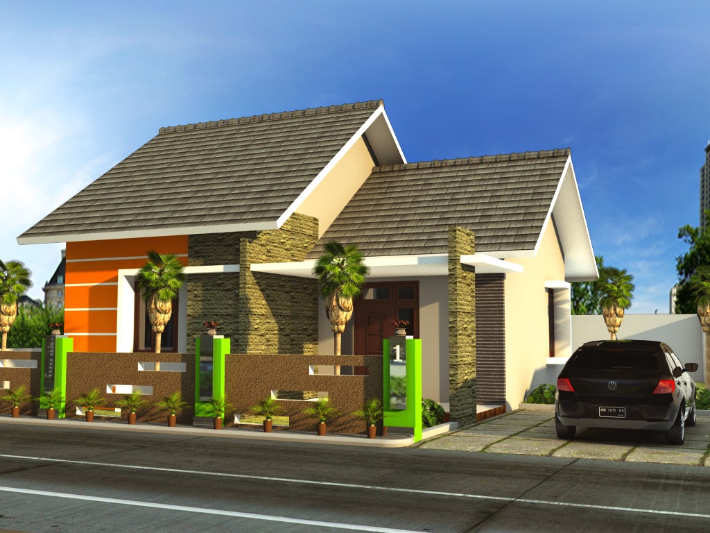 Desain Rumah Minimalis Type 70 1 Lantai Terbaru 2015 Pagar Rumah