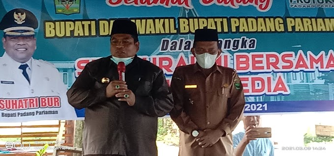 Bupati dan Wakil Bupati Padang Pariaman Silaturahmi Dengan Insan Pers