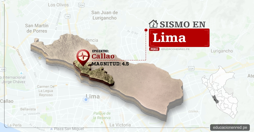 Temblor en Lima de 4.5 Grados (Hoy Martes 17 Enero 2017) Sismo EPICENTRO Callao - IGP - www.igp.gob.pe