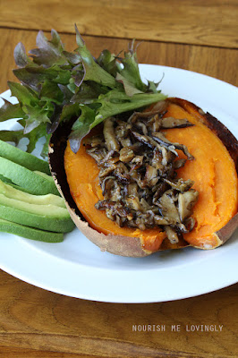 Loaded sweet potato - Mushroom