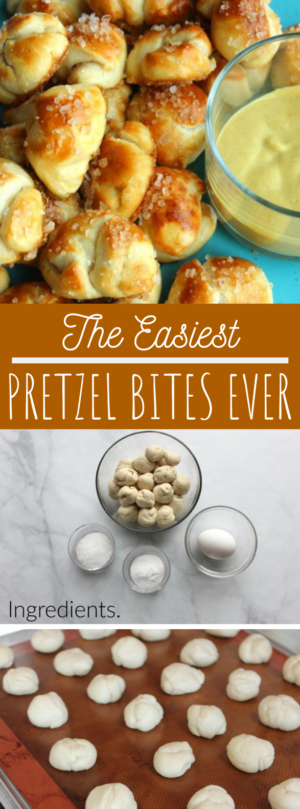 THE EASIEST PRETZEL BITES EVER #appetizers #gameday