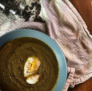 Crémeux healthy de lentilles et son oeuf poché charlotte and cooking