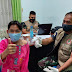 Dukung Serbuan Vaksinasi, Koramil 08/Lau Dampingi Warga Binaan