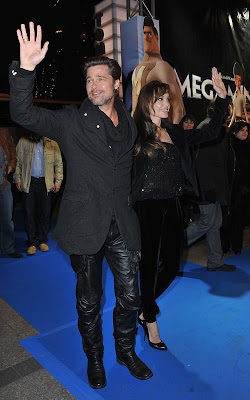 Brad Pitt and Angelina Jolie at the Paris premiere of 