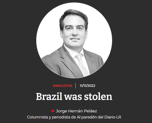 Liberdade de informação no Brasil é semelhante à da China ou da Coreia do Norte, diz Jorge Hernan Pelaez