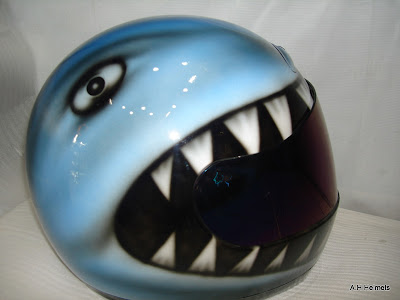 Custum AGV Helmet Airbrush Shark Designs 2