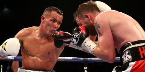 Josh Warrington beats Patrick Hyland to retain WBC International featherweight title