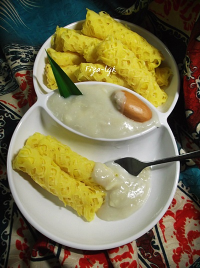 ROTI JALA TANPA TELUR & KUAH DURIAN  Fiza's Cooking