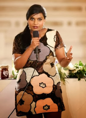 Get The Look Mindy Kaling in French Connection ‘Fauna Fantasy’ dress.