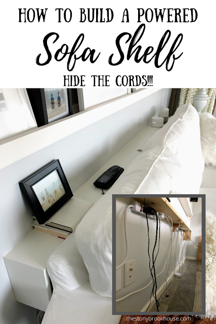 How To DIY A Powered Sofa Shelf